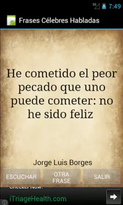 Frases Célebres android App screenshot 2